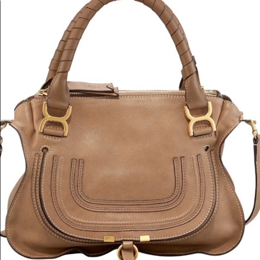 Chloe Medium Marcie Tote in Nut Color